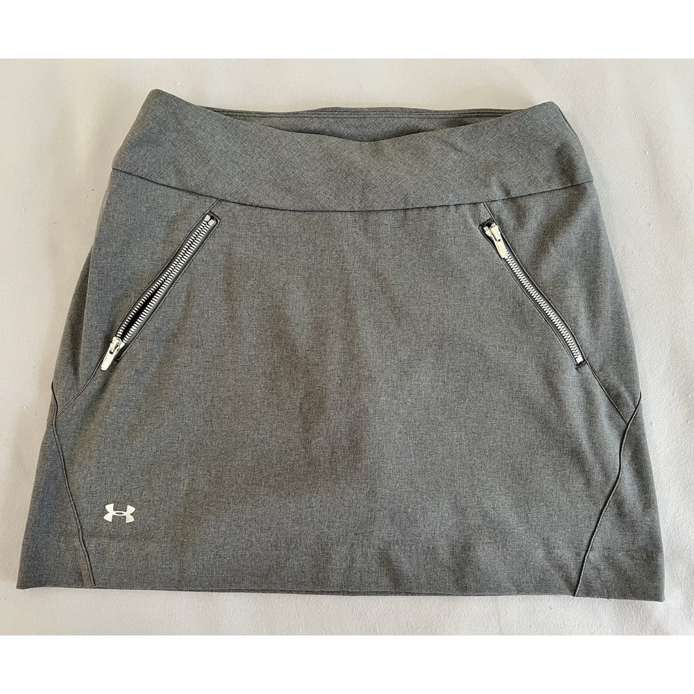 Under Armour Skort Women's Adult Sz Small Gray Casual Logo Golf